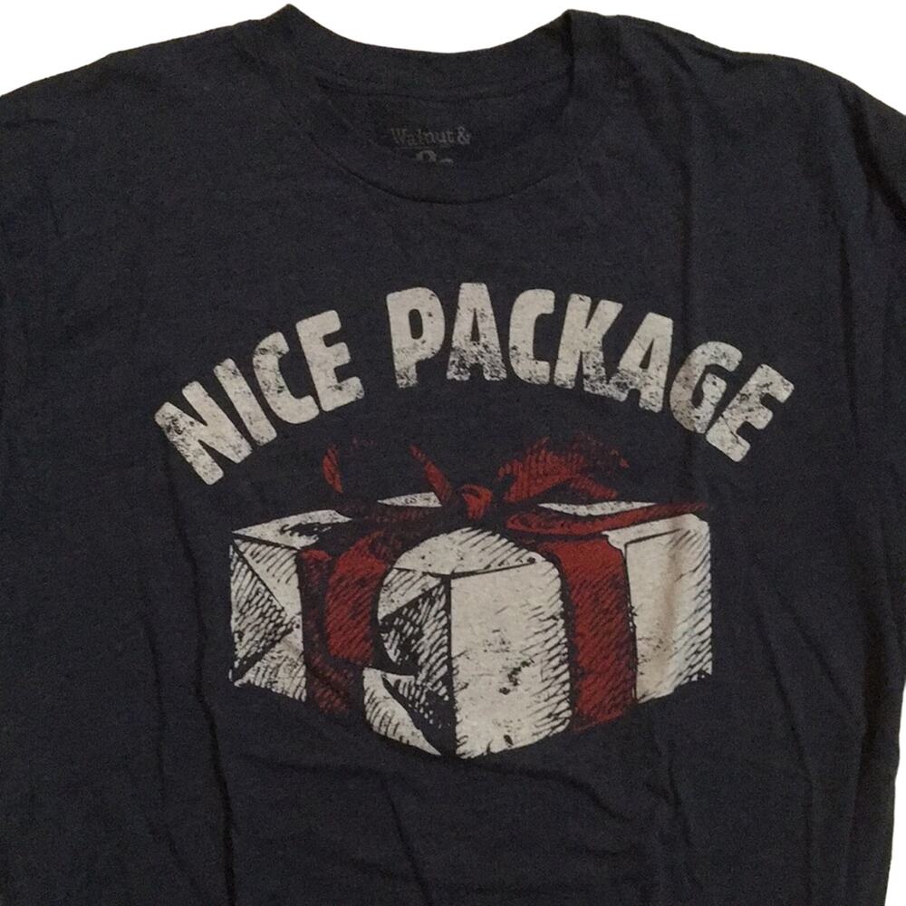 Graphic Short Sleeve Tee Shirt Blue Heather Big & Tall Mens X-Large Tall Present